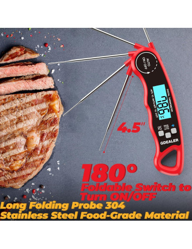 Termómetro Digital de Carne GDEALER Impermeable 300C Rápido