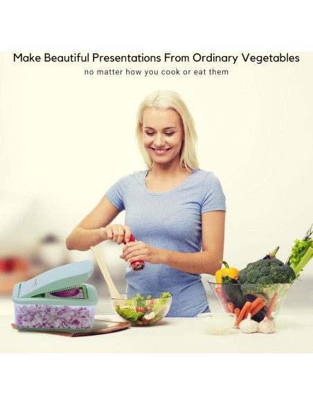 Picador de Alimentos Brieftons QuickPush 3 Cuchillas 2.6L