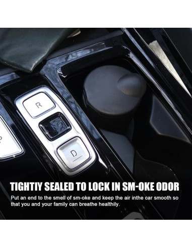 Cenicero de coche PACLVIO con tapa, portátil y desmontable