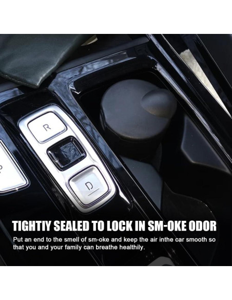 Cenicero de coche PACLVIO con tapa, portátil y desmontable