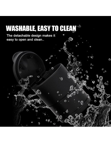 Cenicero de coche PACLVIO con tapa, portátil y desmontable