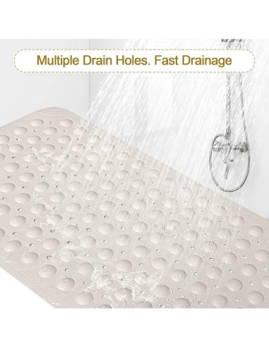 Alfombrilla Antideslizante Beige WarmSnow 69.9x38.1 cm TPE