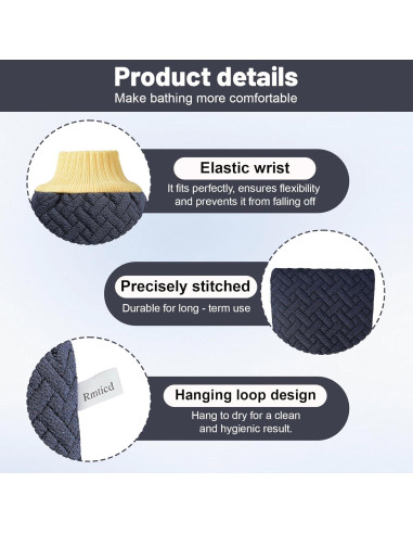 Guante Exfoliante Corporal Shanxi Aixi - 2 Piezas Viscosa Vegana