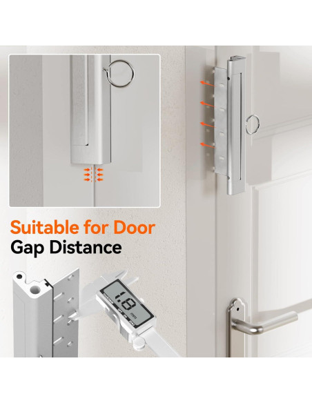 Bloqueo de Seguridad para Puerta Tonitrui DL8 Plata 20.32cm