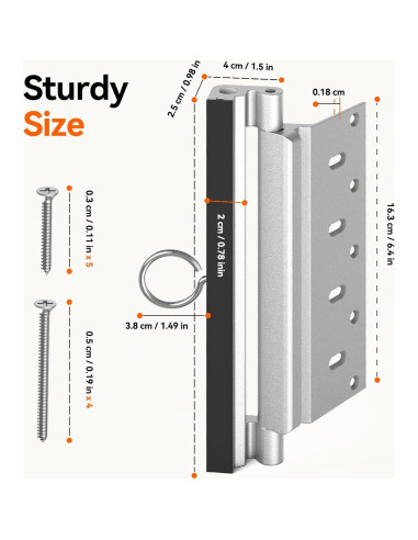 Bloqueo de Seguridad para Puerta Tonitrui DL8 Plata 20.32cm