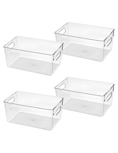 Contenedores de Almacenamiento Plástico Transparente Control Kitchen 4 Piezas