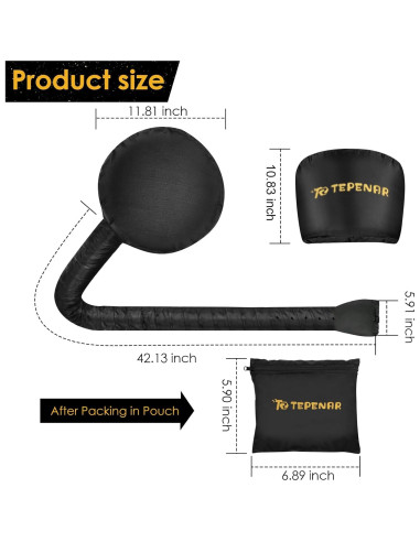 Capucha para Secador de Pelo TEPENAR Grande Ajustable - Negro