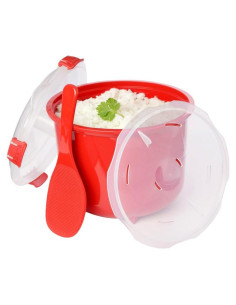 Vaporera de Arroz Sistema KD11106, 2.6L, Plástico Rojo