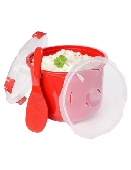 Vaporera de Arroz Sistema KD11106, 2.6L, Plástico Rojo Vaporera de Arroz Sistema KD11106, 2.6L, Plástico Rojo