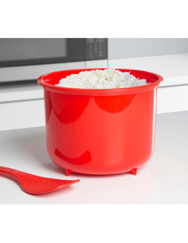 Vaporera de Arroz Sistema KD11106, 2.6L, Plástico Rojo