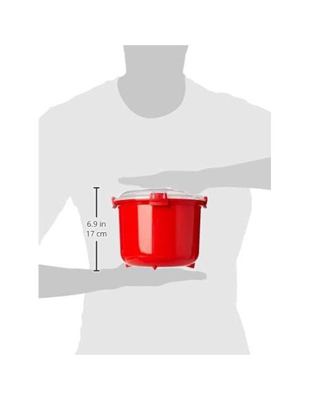 Vaporera de Arroz Sistema KD11106, 2.6L, Plástico Rojo Vaporera de Arroz Sistema KD11106, 2.6L, Plástico Rojo