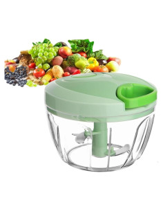 Cortador de Verduras Manual QDGMXIV con Contenedor 10.16 cm
