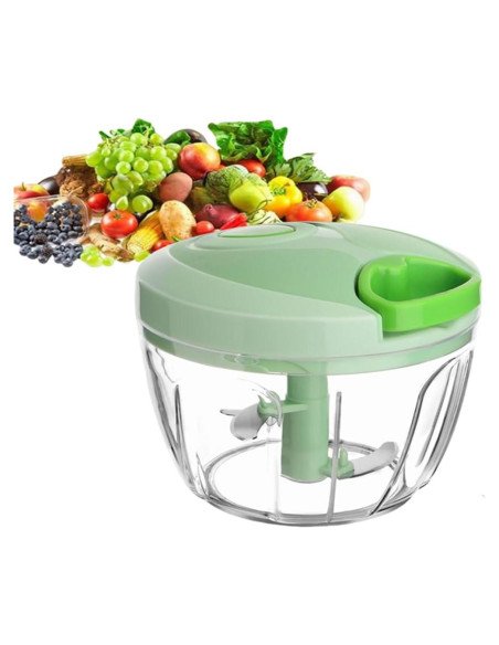 Cortador de Verduras Manual QDGMXIV con Contenedor 10.16 cm