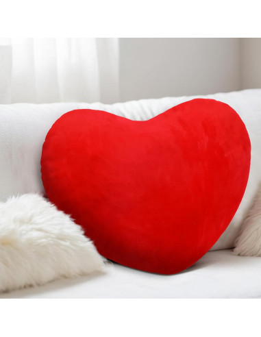 Almohada calefaccionada en forma de corazón Beeveer 40x40 cm