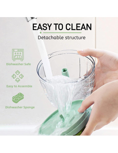 Cortador de Verduras Manual QDGMXIV con Contenedor 10.16 cm