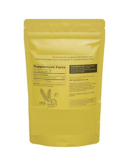 Polvo de Amla Orgánico NEN 150g - Superalimento Natural