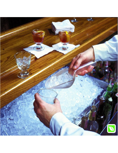 Cuchara de Hielo Rubbermaid 6 oz Transparente Apta Lavavajillas