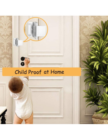 Cerradura de seguridad para puerta de hotel BaoWei - Plata