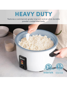 Cocedor de Arroz Comercial Aroma ARC-2020 7L 40 Tazas 2