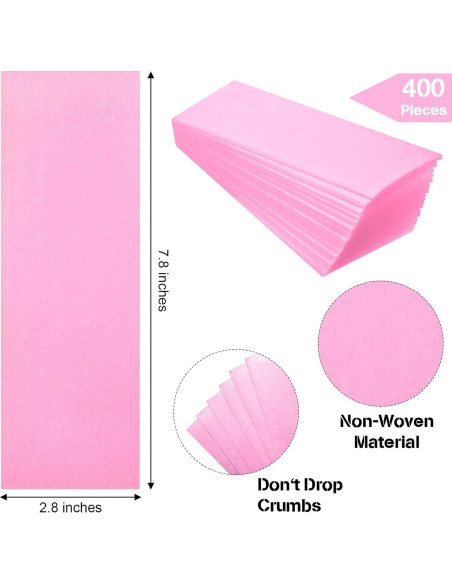 Tiras de Cera Maitys 400 Piezas para Depilación Facial y Corporal