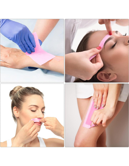 Tiras de Cera Maitys 400 Piezas para Depilación Facial y Corporal