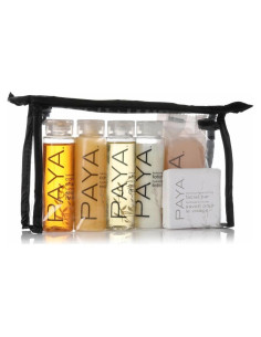 Conjunto de Viaje Paya Organics - Champú, Acondicionador, Gel de Ducha y Jabones