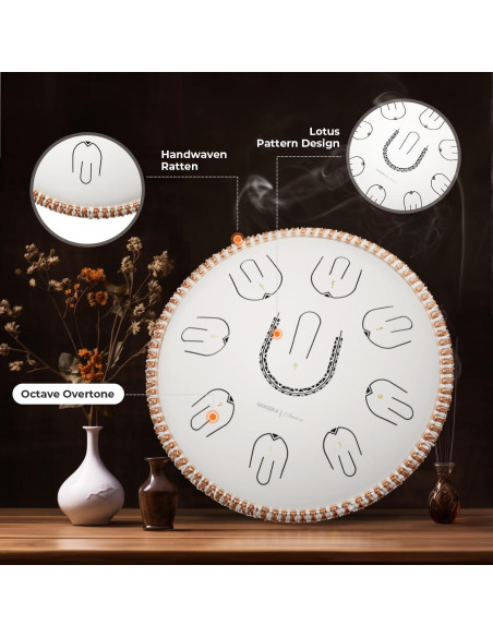Tambor de Lengua de Acero MOOZICA 35.56 cm Escala Amara Tambor de Lengua de Acero MOOZICA 35.56 cm Escala Amara