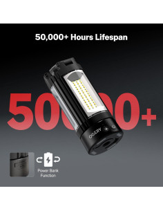 Luz de Camping Recargable OGERY 10000mAh 3 LED 2200 Lúmenes 2