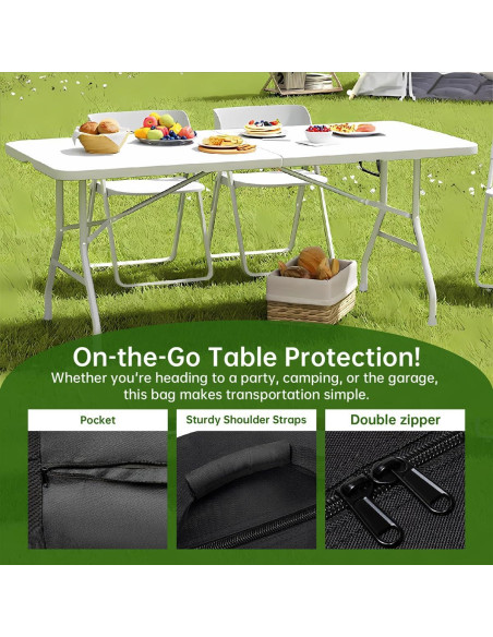 Bolsa de Almacenamiento para Mesa Plegable 4FT - Resistente al Agua