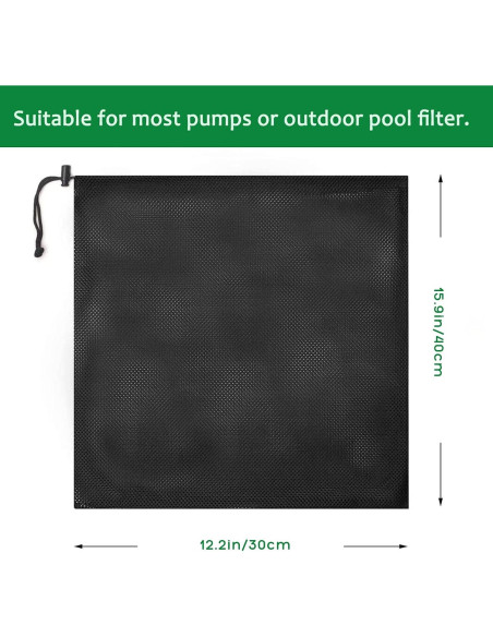 Bolsa de Filtro para Bomba Hecaty 31x40 cm - 2 Pcs Nylon