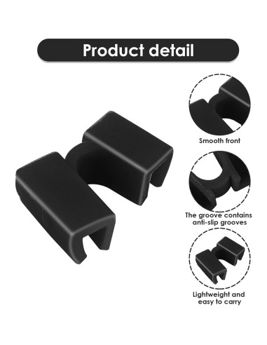 8 Ayudantes Reutilizables para Palillos TIESOME Negro