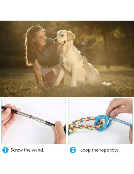 Palo de Coqueteo para Perros DIBBATU 83.82 cm Azul Palo de Coqueteo para Perros DIBBATU 83.82 cm Azul