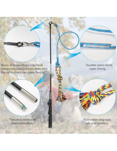 Palo de Coqueteo para Perros DIBBATU 83.82 cm Azul