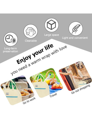 Bolsa de Almuerzo Reutilizable Mountain Guest Aislada 14.79L