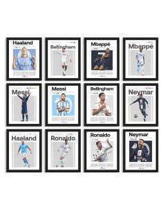 Conjunto de Pósters de Fútbol BigWig Prints - 12 Impresiones 20x25 cm