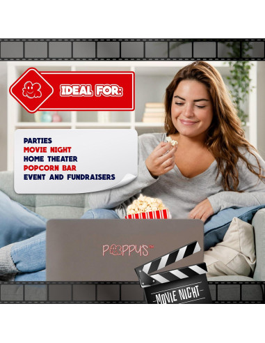 Bolsas de Palomitas de Papel Poppy - 100 Unidades 2 oz