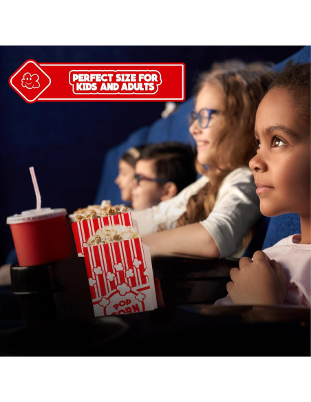 Bolsas de Palomitas de Papel Poppy - 100 Unidades 2 oz