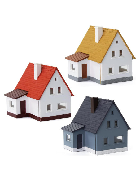 3 Casas Modelo Escala N 1:160 EVEMODEL Diseño Arquitectónico