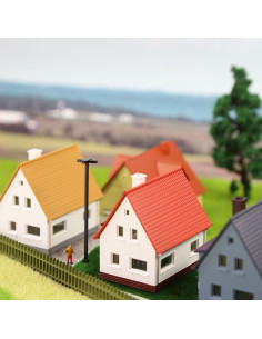 3 Casas Modelo Escala N 1:160 EVEMODEL Diseño Arquitectónico 2