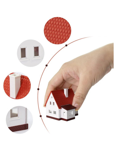 3 Casas Modelo Escala N 1:160 EVEMODEL Diseño Arquitectónico