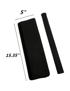 Cubiertas de Manijas de Refrigerador JHHSYU 2 Unidades Neopreno Negro 2