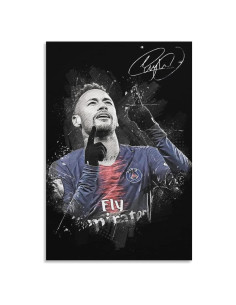 Póster de Neymar en Lienzo 40x60cm Decoración de Pared