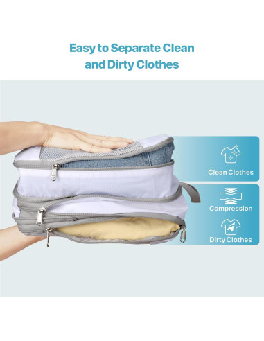 Cubo de Compresión Doble Cara Cambond 39x29x15cm para Viajes