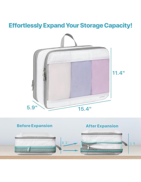 Cubo de Compresión Doble Cara Cambond 39x29x15cm para Viajes