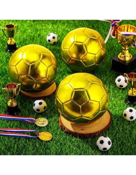 Balón de Fútbol Autografiado Dorado WinnerWhy Tamaño 2