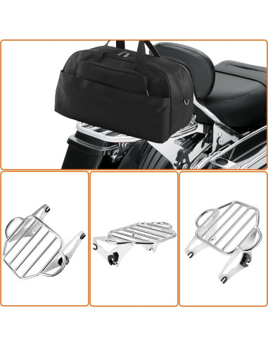 Soporte de Equipaje Desmontable Huabrve para Harley 2009-2024