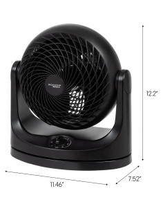 Ventilador de Escritorio IRIS USA WOOZOO Oscilante 30.48cm 2
