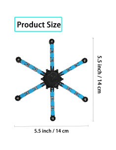 Paquete de 4 Juguetes Fidget Spinner Transformables Antiestrés 2