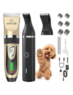 Kit Cortapelos Inalámbrico Oneisall para Perros y Gatos 2 en 1