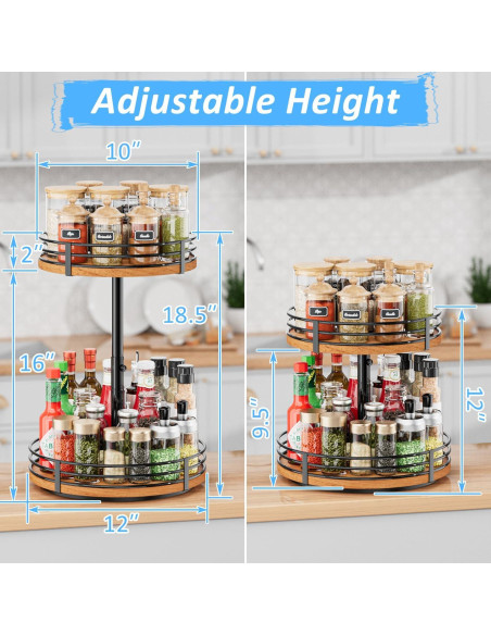 Organizador Giratorio OVICAR Lazy Susan 2 Niveles 30.48 cm Organizador Giratorio OVICAR Lazy Susan 2 Niveles 30.48 cm